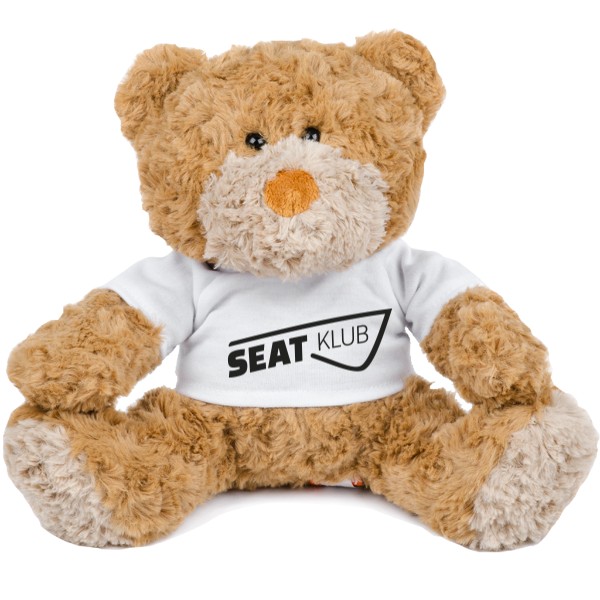 Medvídek Teddy s potiskem Nový medvídek SEAT-klub.cz (logo)